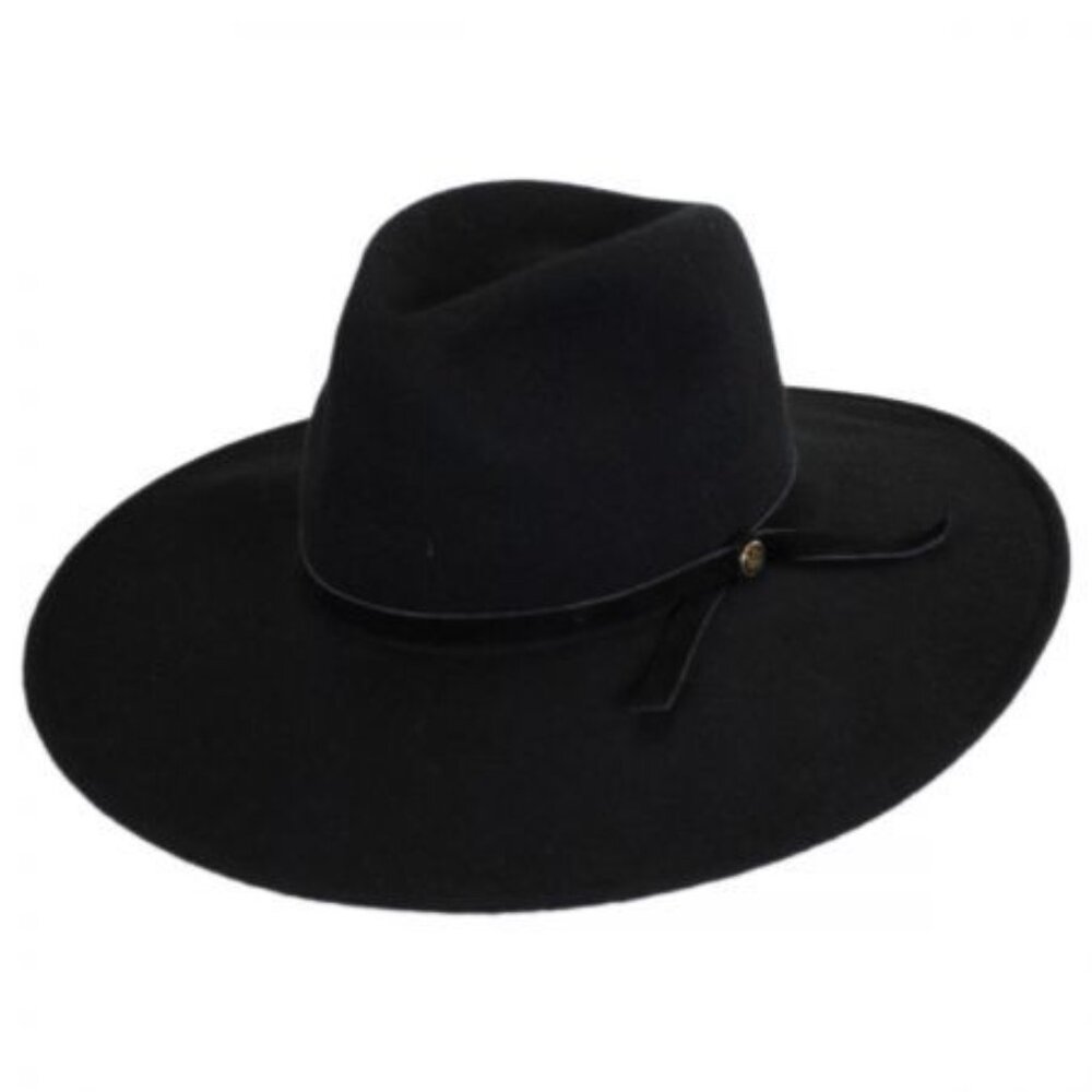 Goorin Bros "QUEEN OF KNIVES" black wide brim felt hat